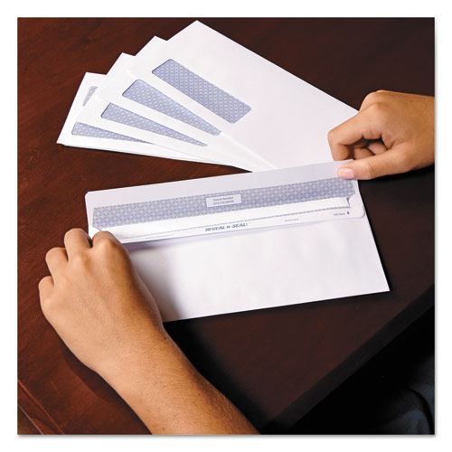 Image of Quality Park Reveal-N-Seal Envelope, #9, Commercial Flap, Self-Adhesive Closure, 3.88 X 8.88, White, 500/box