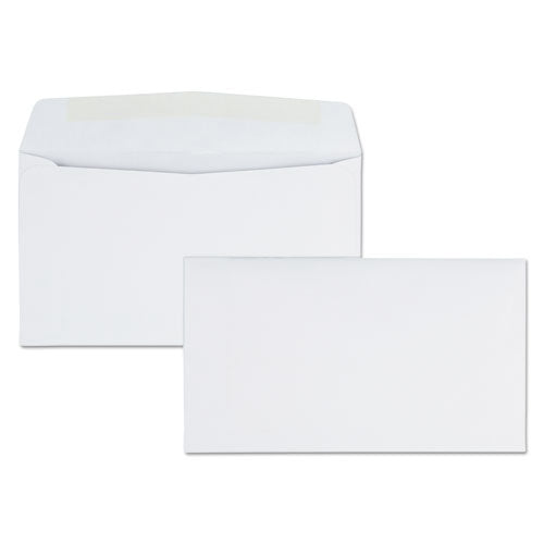 Image of Quality Park Business Envelope, #6 3/4, Commercial Flap, Side Seam, Gummed Closure, 24 lb Bond Weight Paper, 3.63 x 6.5, White, 500/Box