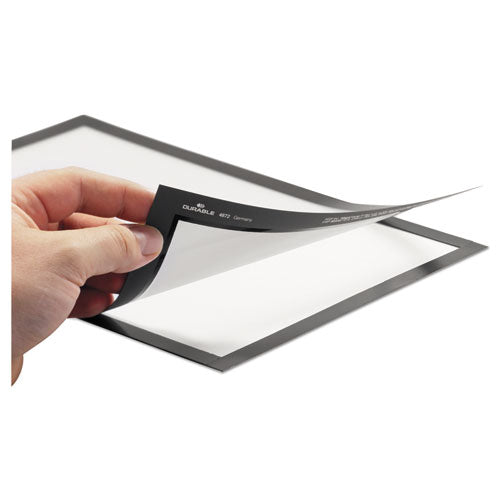 Image of Durable® DURAFRAME Sign Holder, 11 x 17, Silver, 2/Pack