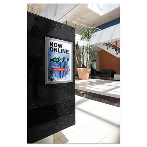 Image of Durable® DURAFRAME Sign Holder, 11 x 17, Silver, 2/Pack