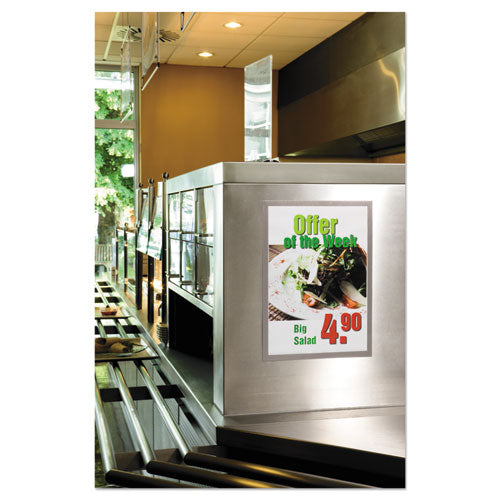 Image of Durable® DURAFRAME Sign Holder, 11 x 17, Silver, 2/Pack