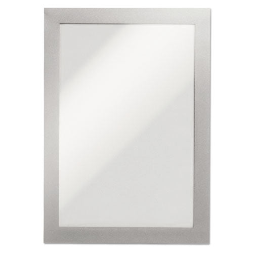 Image of Durable® DURAFRAME Sign Holder, 5.5 x 8.5, Silver, 2/Pack
