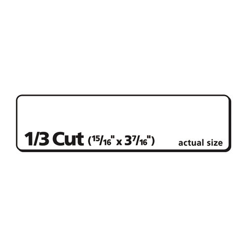 Image of Avery® Extra-Large Trueblock File Folder Labels With Sure Feed Technology, 0.94 X 3.44, White, 18/sheet, 25 Sheets/pack