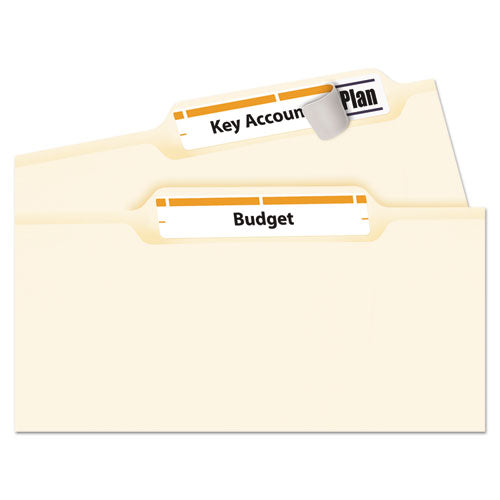 Image of Avery® Permanent Trueblock File Folder Labels With Sure Feed Technology, 0.66 X 3.44, White, 30/sheet, 25 Sheets/pack
