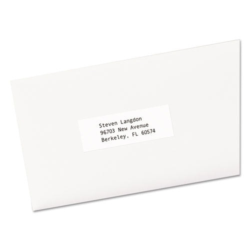 Image of Avery® Copier Mailing Labels, Copiers, 1 X 2.81, White, 33/sheet, 500 Sheets/box