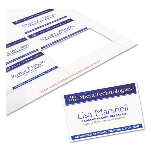 Image of Avery® Name Badge Insert Refills, Horizontal/vertical, 2 1/4 X 3 1/2, White, 400/box