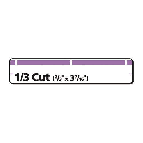 Image of Avery® Permanent Trueblock File Folder Labels With Sure Feed Technology, 0.66 X 3.44, White, 30/sheet, 25 Sheets/pack