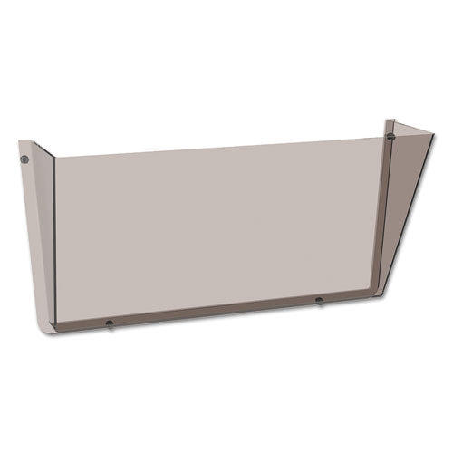 Image of deflecto® Unbreakable DocuPocket Wall File, Letter Size, 14.5" x 3" x 6.5", Smoke