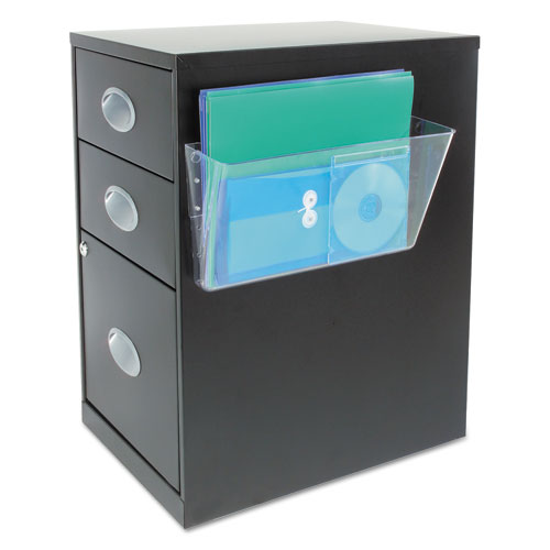 Image of deflecto® Magnetic DocuPocket Wall File, Letter Size, 13" x 4" x 7", Clear