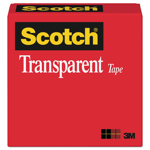 Image of Scotch® Transparent Tape, 1" Core, 0.5" X 36 Yds, Transparent