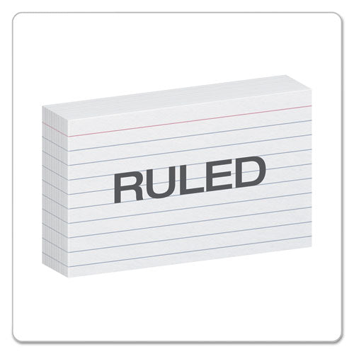 Image of Oxford Ruled Index Cards, 3 X 5, White, 100/pack