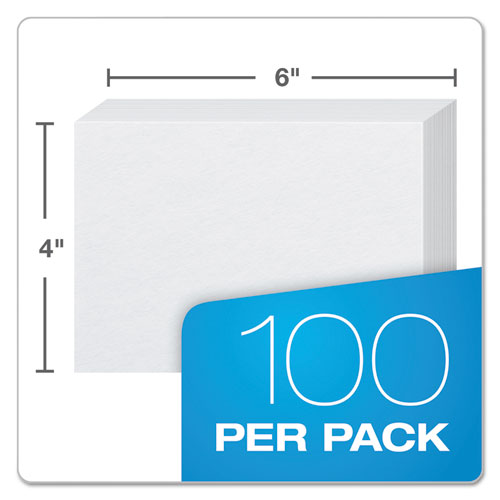 Image of Oxford Unruled Index Cards, 4 X 6, White, 100/pack