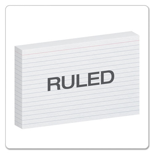 Image of Oxford Ruled Index Cards, 5 X 8, White, 100/pack
