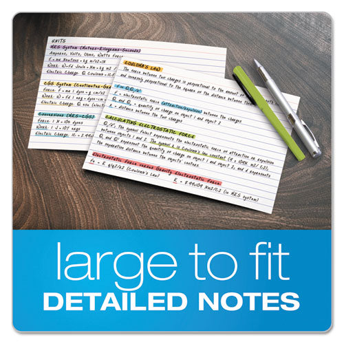 Image of Oxford Ruled Index Cards, 5 X 8, White, 100/pack