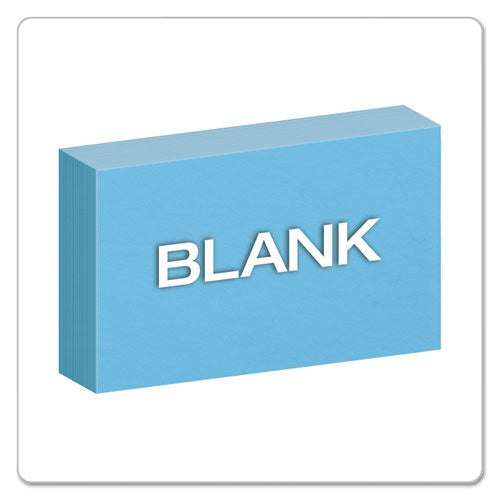 Image of Oxford Unruled Index Cards, 3 X 5, Blue, 100/pack