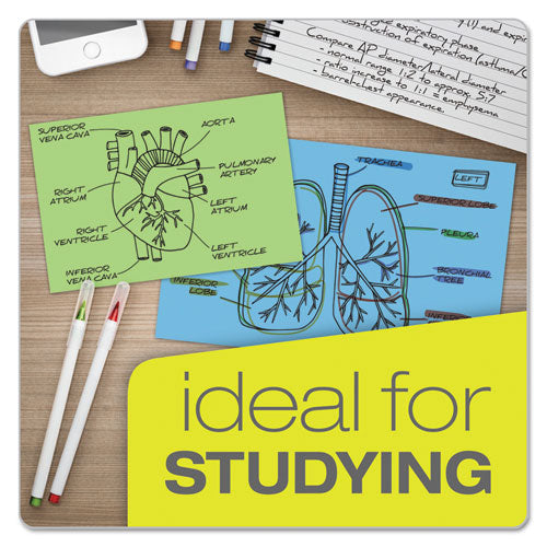 Image of Oxford Unruled Index Cards, 3 X 5, Blue, 100/pack