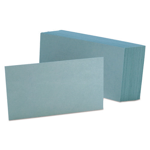 Image of Oxford Unruled Index Cards, 3 X 5, Blue, 100/pack
