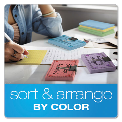 Image of Oxford Ruled Index Cards, 3 X 5, Canary, 100/pack