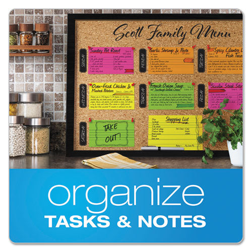 Image of Oxford Ruled Index Cards, 3 X 5, Glow Green/yellow, Orange/pink, 100/pack