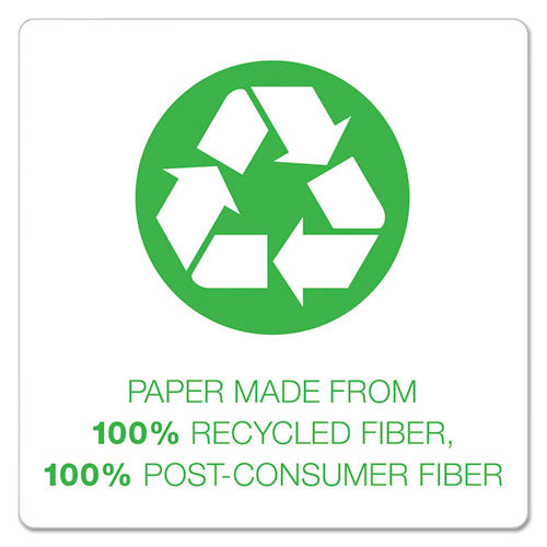 Image of Oxford Earthwise By Oxford 100% Recycled Paper Twin-Pocket Portfolio, 100-Sheet Capacity, 11 X 8.5, Blue, 25/box