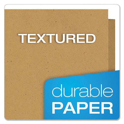 Image of Oxford Earthwise By Oxford 100% Recycled Paper Twin-Pocket Portfolio, 100-Sheet Capacity, 11 X 8.5, Natural, 25/box