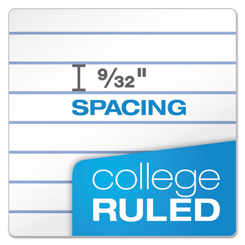Image of Ampad® Double Sheet Pads, Medium/college Rule, 100 White 8.5 X 11.75 Sheets