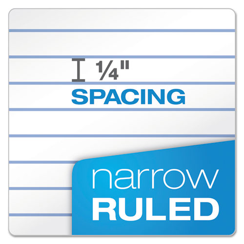 Image of TOPS Second Nature Single Subject Wirebound Notebooks, Narrow Rule, Green Cover, (80) 8 x 5 Sheets