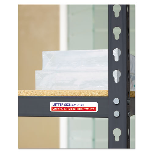 Image of Avery® Durable Permanent Id Labels With Trueblock Technology, Laser Printers, 0.63 X 3, White, 32/sheet, 50 Sheets/pack