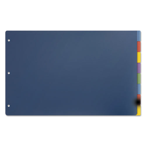 Image of Cardinal® Tabloid-Size Poly Index Divider, 8-Tab, 11 X 17, Assorted, 1 Set