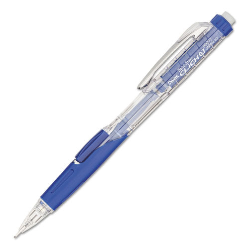 Image of Pentel® Twist-Erase CLICK Mechanical Pencil, 0.7 mm, HB (#2), Black Lead, Blue Barrel