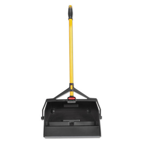 Image of Rubbermaid® Commercial Maximizer Wet/dry Debris Pan, 16.88w X 29h, Plastic, Yellow/black