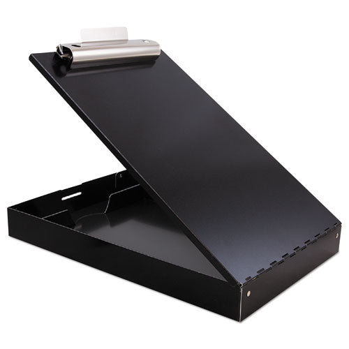 Image of Saunders Redi-Rite Aluminum Storage Clipboard, 1" Clip Capacity, Holds 8.5 x 11 Sheets, Black
