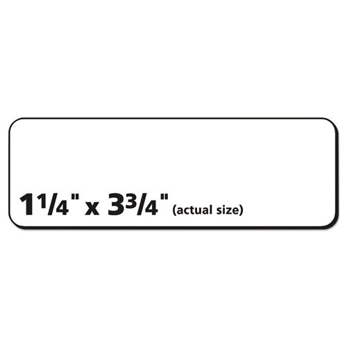 Image of Avery® Vibrant Laser Color-Print Labels w/ Sure Feed, 1.25 x 3.75, White, 300/Pack