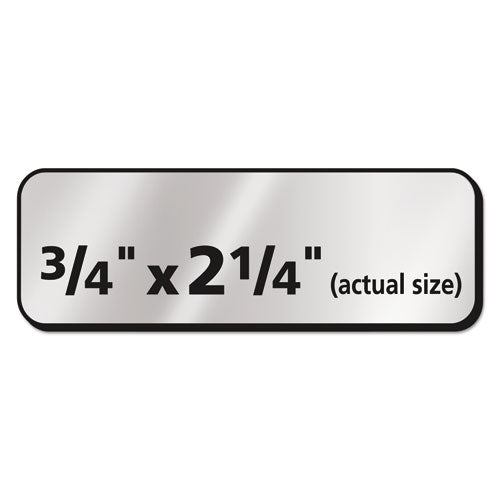 Image of Avery® Foil Mailing Labels, Inkjet Printers, 0.75 X 2.25, Silver, 30/sheet, 10 Sheets/pack