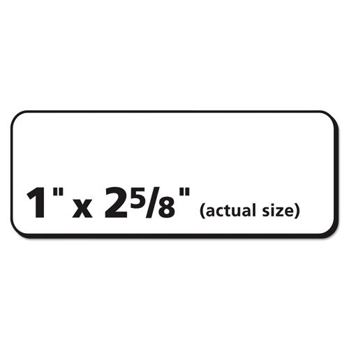 Image of Avery® Repositionable Address Labels w/SureFeed, Laser, 1 x 2.63, White, 3000/Box