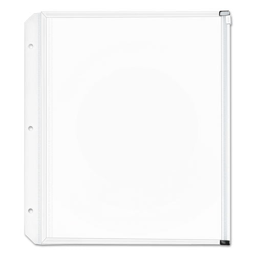 Image of Cardinal® Expanding Zipper Binder Pockets, 8.5 x 11, Clear, 3/Pack
