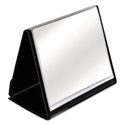 Image of Cardinal® Showfile Horizontal Display Easel, 20 Letter-Size Sleeves, Black