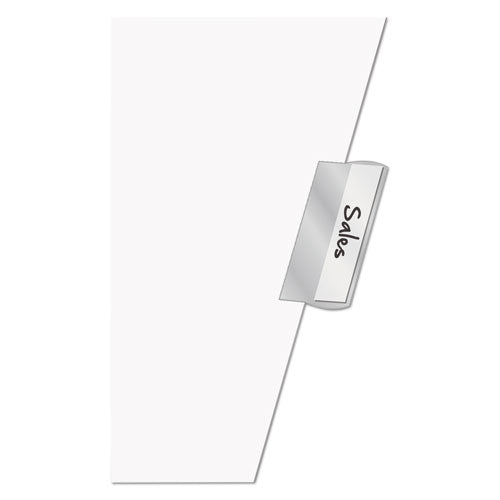Image of Cardinal® Paper Insertable Dividers, 8-Tab, 11 x 17, White, Clear Tabs, 1 Set