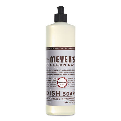 Image of Mrs. Meyer's® Dish Soap, Lavender Scent, 16 Oz Bottle