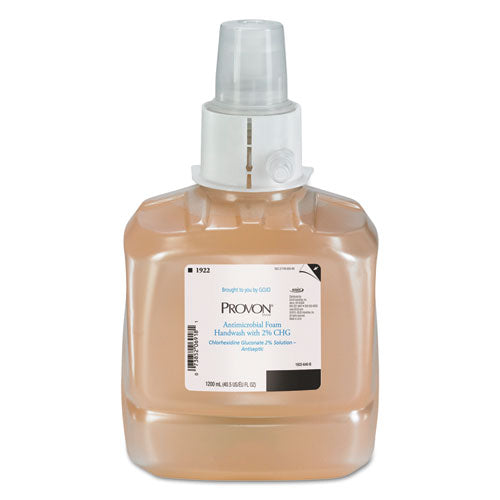 Image of PROVON® Antimicrobial Foam Handwash Refill, Fragrance-Free, 1,200 mL, 2/Carton