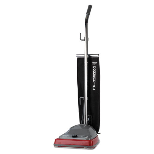 Image of Sanitaire® TRADITION Upright Vacuum SC679K, 12" Cleaning Path, Gray/Red/Black