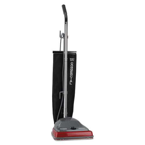 Image of Sanitaire® TRADITION Upright Vacuum SC679K, 12" Cleaning Path, Gray/Red/Black