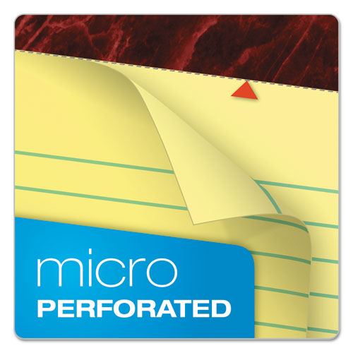 Image of Ampad® Gold Fibre Quality Writing Pads, Wide/legal Rule, 50 Canary-Yellow 8.5 X 14 Sheets, Dozen