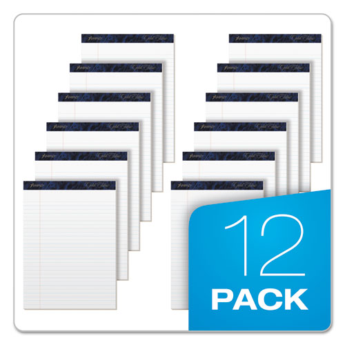 Image of Ampad® Gold Fibre Quality Writing Pads, Wide/legal Rule, 50 White 8.5 X 11.75 Sheets, Dozen