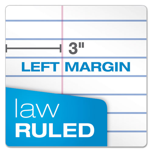 Image of Ampad® Double Sheet Pads, Pitman Rule Variation (offset Dividing Line - 3" Left), 100 White 8.5 X 11.75 Sheets