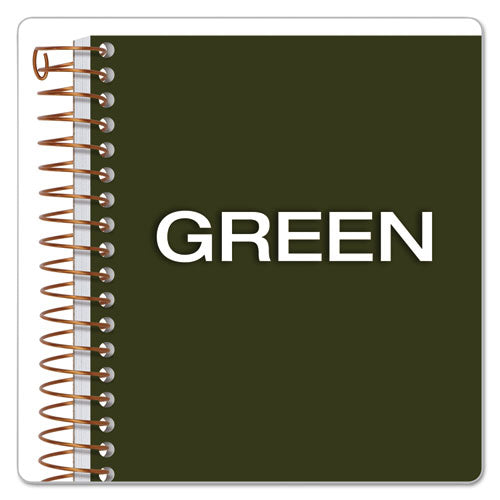 Image of Ampad® Gold Fibre Personal Notebooks, 1-Subject, Medium/College Rule, Classic Green Cover, (100) 7 x 5 Sheets