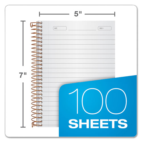 Image of Ampad® Gold Fibre Personal Notebooks, 1-Subject, Medium/College Rule, Classic Green Cover, (100) 7 x 5 Sheets