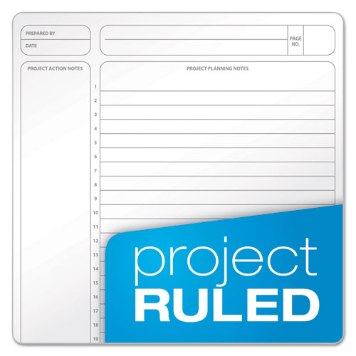 Image of Ampad® Gold Fibre Wirebound Project Notes Book, Project-Management Format, Green Cover, (84) 9.5 x 7.25 Sheets