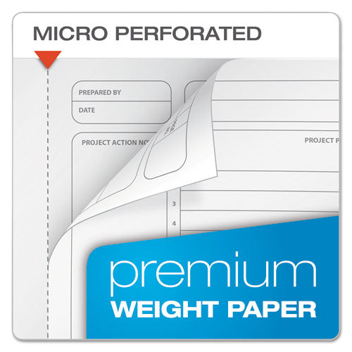 Image of Ampad® Gold Fibre Wirebound Project Notes Book, Project-Management Format, Green Cover, (84) 9.5 x 7.25 Sheets
