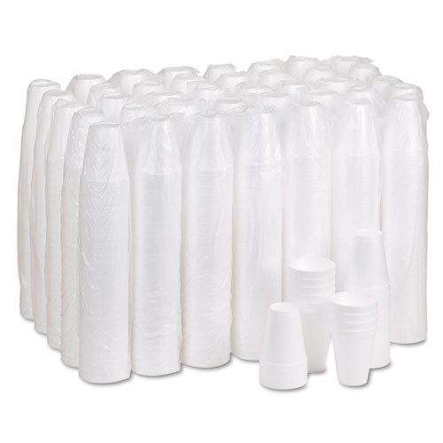 Image of Dart® Foam Drink Cups, 10 Oz, White, 25/bag, 40 Bags/carton